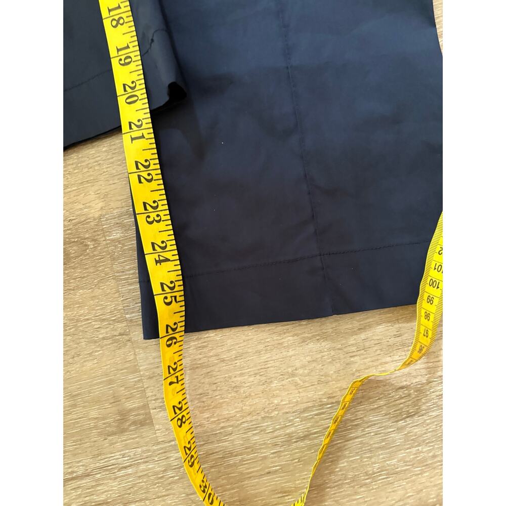 MeiMeij Italy Pull-On Tailored Trousers Dark Navy Blue Stretch Pants - Picture 8 of 8
